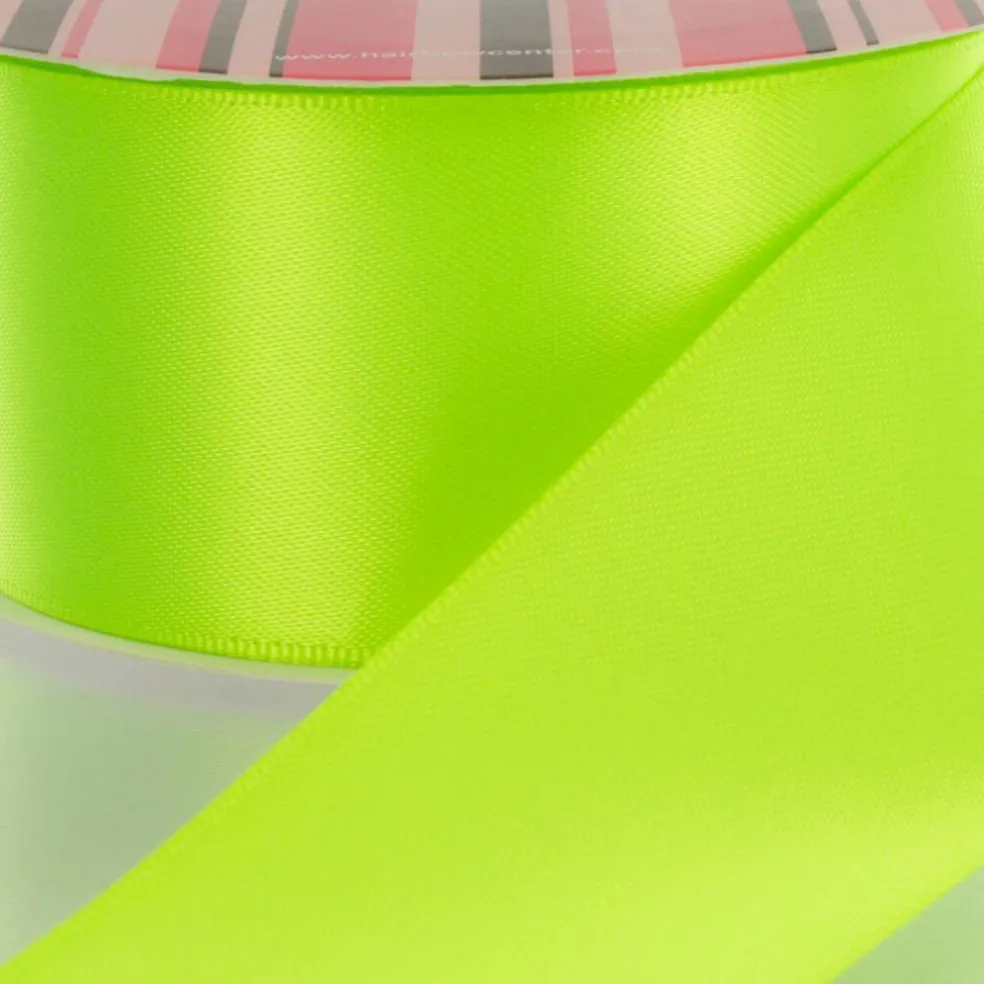 4" Double Faced Satin Ribbon 175 Shocking Pink 100yd