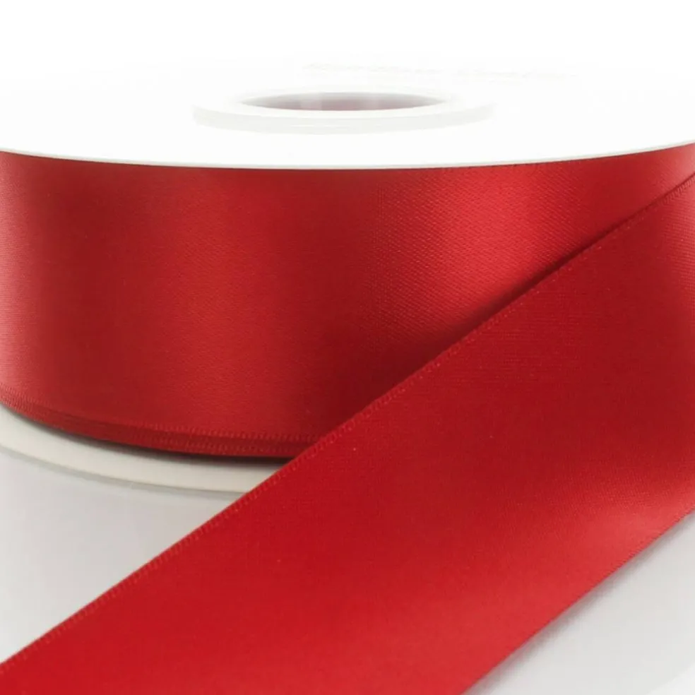 4" Double Faced Satin Ribbon 175 Shocking Pink 100yd