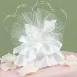 Double Heart and Rose Cake Top