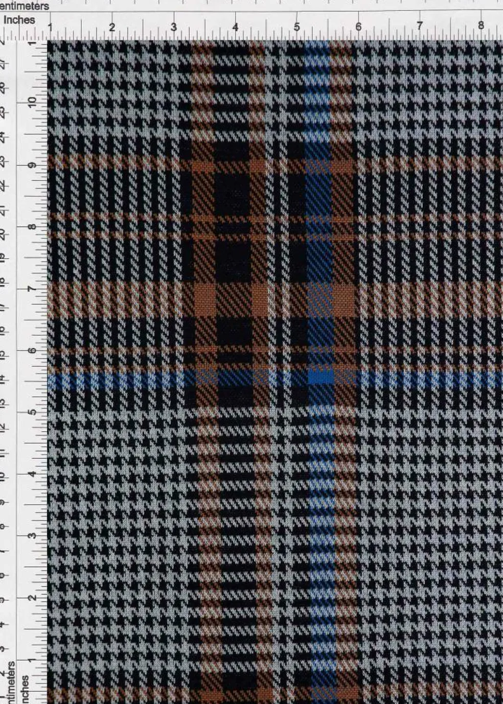 Double Knit Jacquard Plaid Fabric 1 Yard Soft Stretch Medium Weight 58/60" Wide