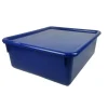 Double Stowaway® Tray with Lid, Blue