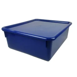 Double Stowaway® Tray with Lid, Blue