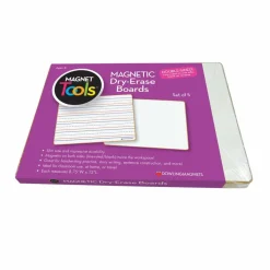 Dowling Magnets® Magnetic Dry-Erase Ruled & Blank Boards, 5ct.