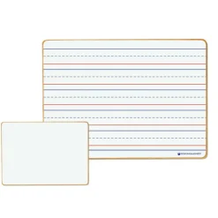 Dowling Magnets® Magnetic Dry-Erase Ruled & Blank Boards, 5ct.