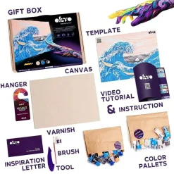 3D PICTURES Famous Masterpieces DIY set ”Big wave in Kanawaga”