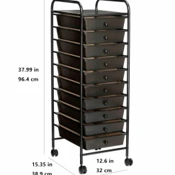 10 Drawer Rolling Cart by Simply Tidy®