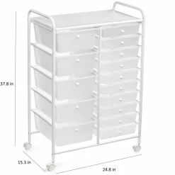 15-Drawer Rolling Cart by Simply Tidy®