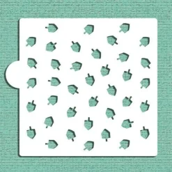 Dreidel Miniprint Cookie & Craft Stencil | CM081 by Designer Stencils | Cookie Decorating Tools |