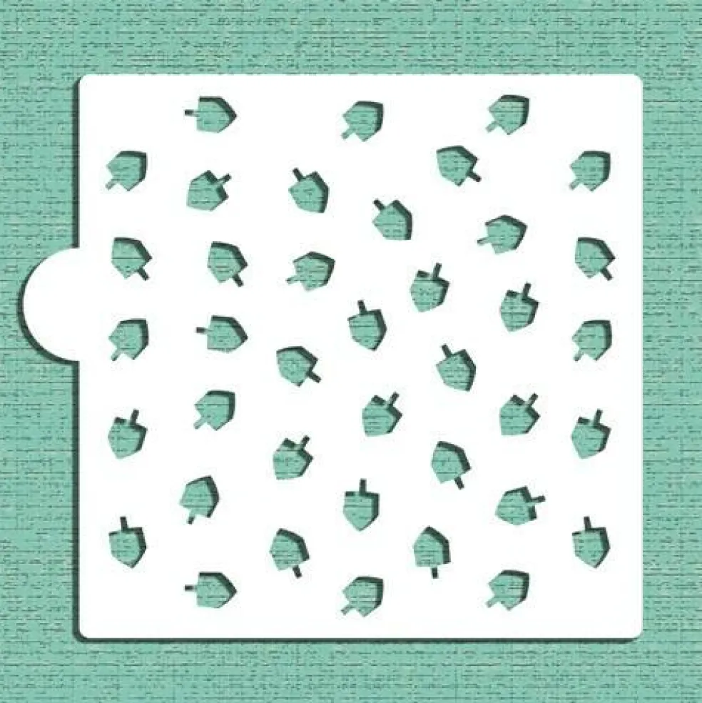 Dreidel Miniprint Cookie & Craft Stencil | CM081 by Designer Stencils | Cookie Decorating Tools |