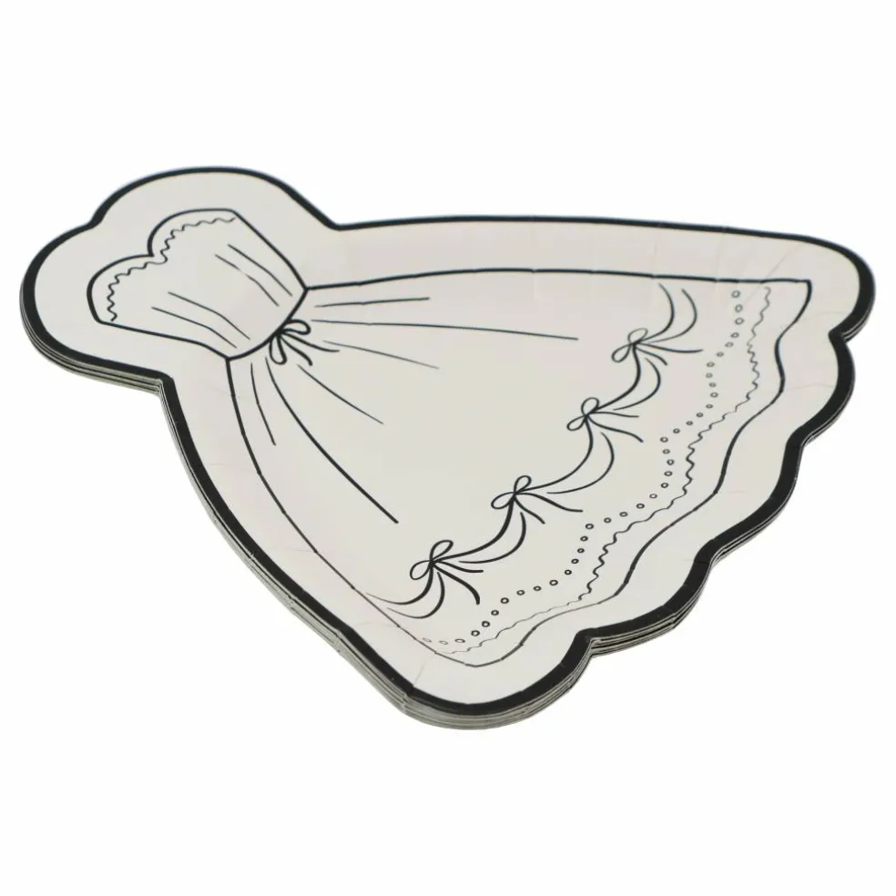 7" Dress Shaped Snack Plates, 8ct. by Celebrate It™