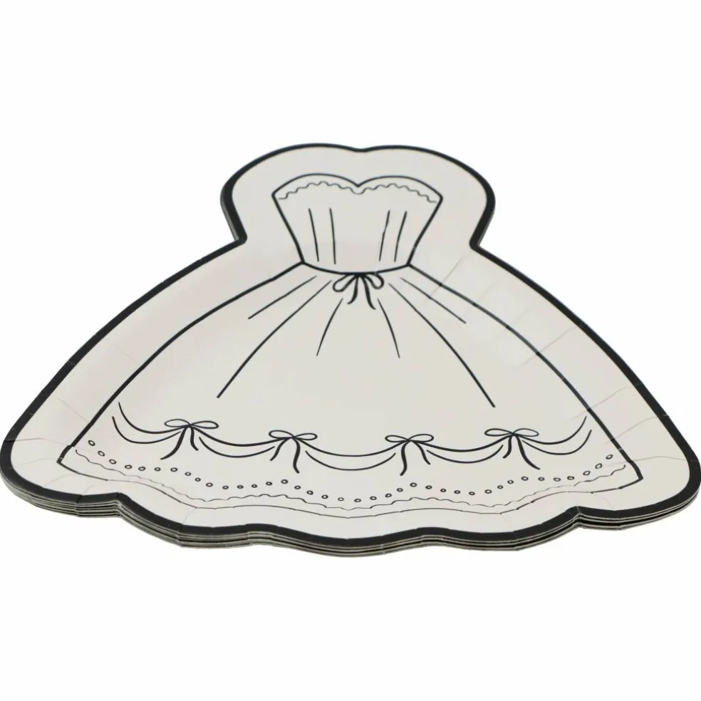 7" Dress Shaped Snack Plates, 8ct. by Celebrate It™