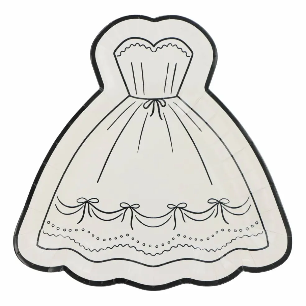 7" Dress Shaped Snack Plates, 8ct. by Celebrate It™