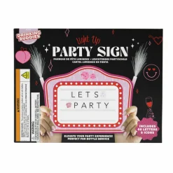 Drinking Buddies Light-Up Party Sign