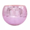 9.25" Drinking Buddies Pink Disco Ball Ice Bucket
