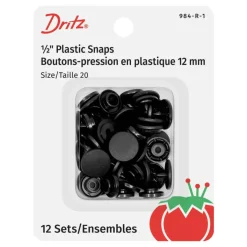 Dritz® Black Plastic Snaps
