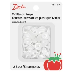 Dritz® White Plastic Snaps
