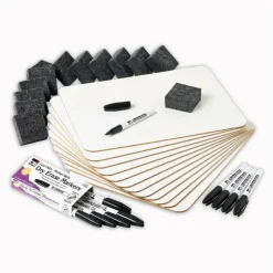 Dry Erase Lap Boards, Markers & Erasers Classpack