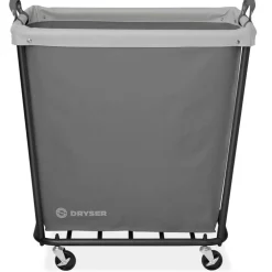 Dryser Commercial Heavy-Duty Rolling Laundry Hamper, Steel Frame Cart on Wheels with Removable Canvas Bin for Hotel or Home