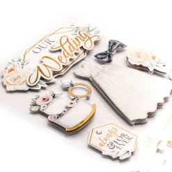3D Scrapbook Sticker - Our Wedding
