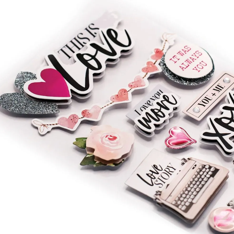 3D Scrapbook Sticker - This is Love