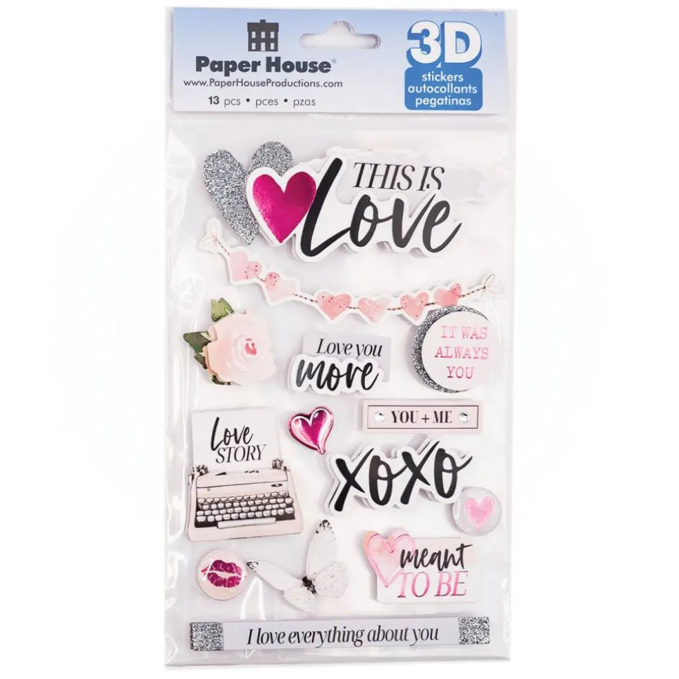 3D Scrapbook Sticker - This is Love
