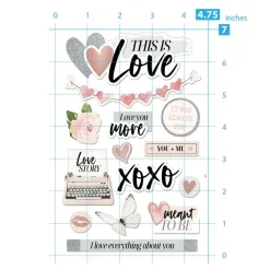 3D Scrapbook Sticker - This is Love