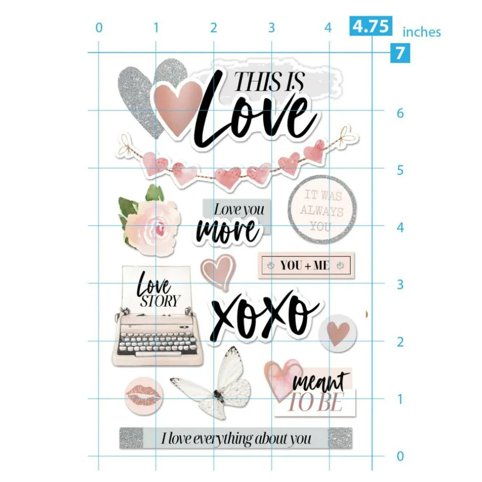 3D Scrapbook Sticker - This is Love