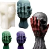 3D Skull & Ghost Hand Silicone Candle Molds – Epoxy Resin, Soap, and Candle Making Mold for Halloween, Aromatherapy, DIY Crafts