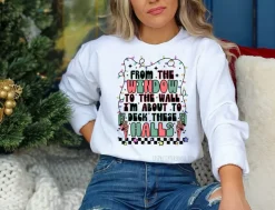 #268 DTF Print-Christmas Window Walls