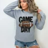 #258 DTF Print- Game Day Football- Faux Sequins