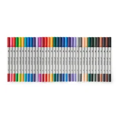 Dual Tip Brush Fineliner Markers by Artist's Loft™