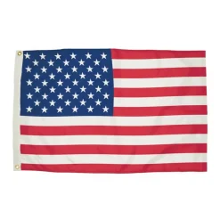 Durawavez Nylon Outdoor U.S. Flag 3x5 Feet with Canvas Heading & Grommets
