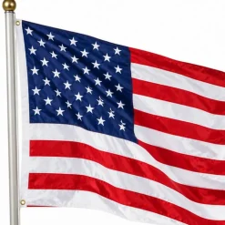Durawavez Nylon Outdoor U.S. Flag 3x5 Feet with Canvas Heading & Grommets