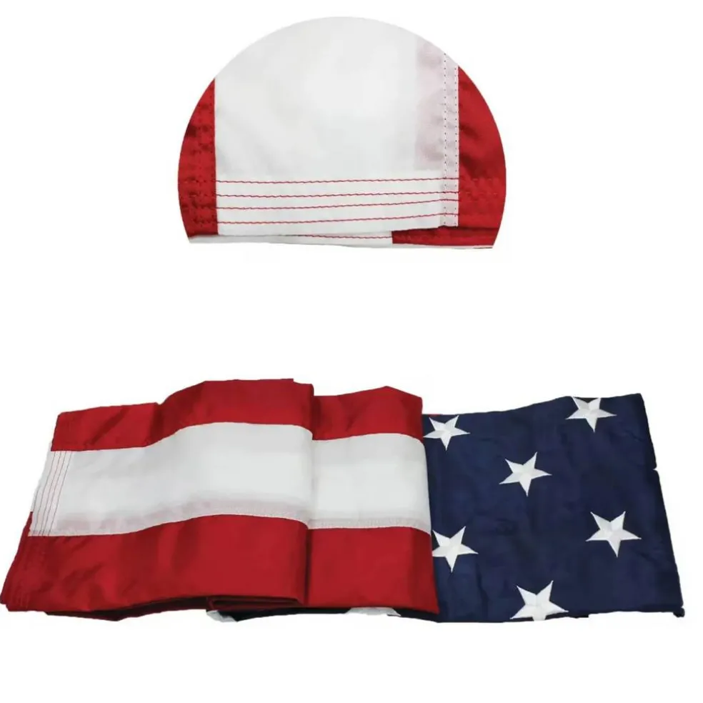 Durawavez Nylon Outdoor U.S. Flag 3x5 Feet with Canvas Heading & Grommets