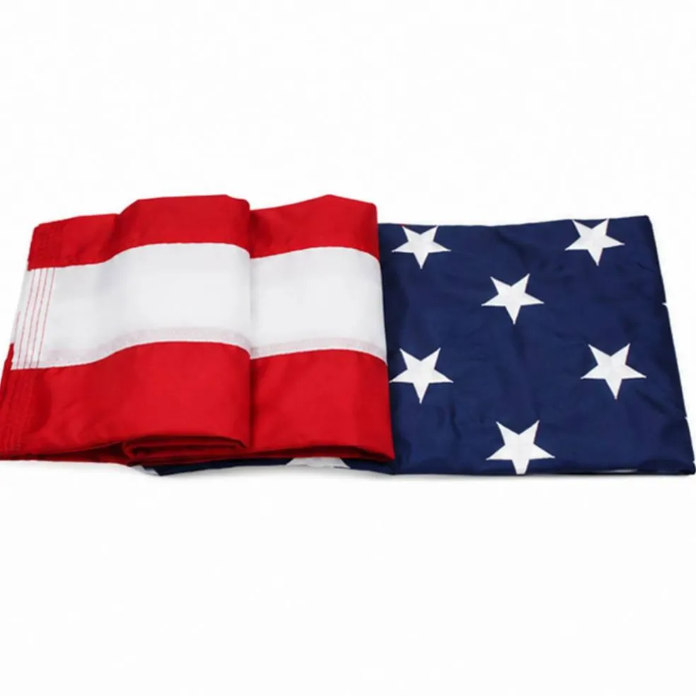 Durawavez Nylon Outdoor U.S. Flag 3x5 Feet with Canvas Heading & Grommets