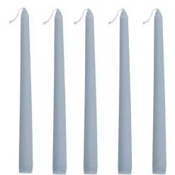 60 Dusty Blue Premium 10" Taper Candles Unscented