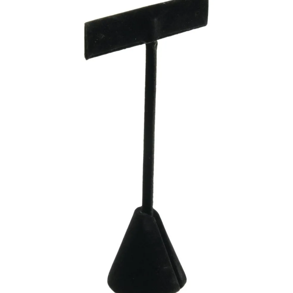 3 Earring T Stand Black Velvet Showcase Display 4.75"