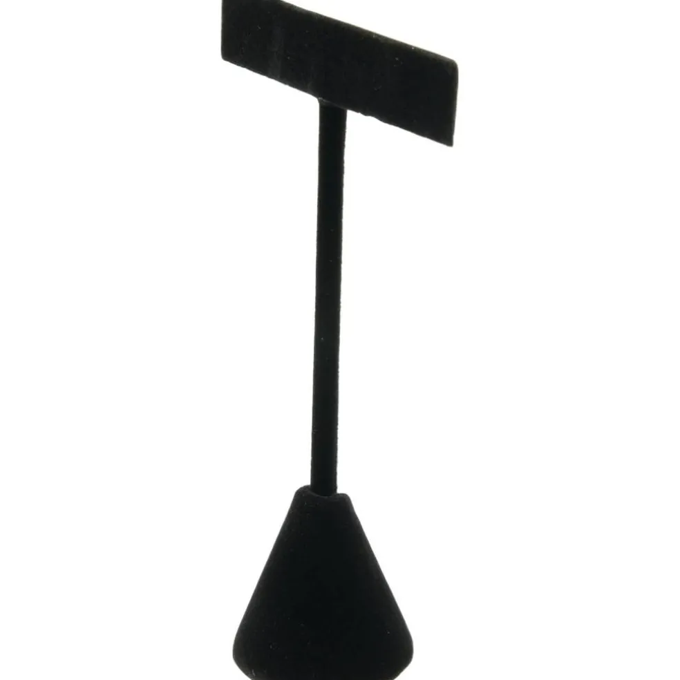 3 Earring T Stand Black Velvet Showcase Display 4.75"