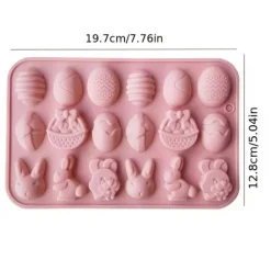 Easter Bunny & Egg Silicone Mold