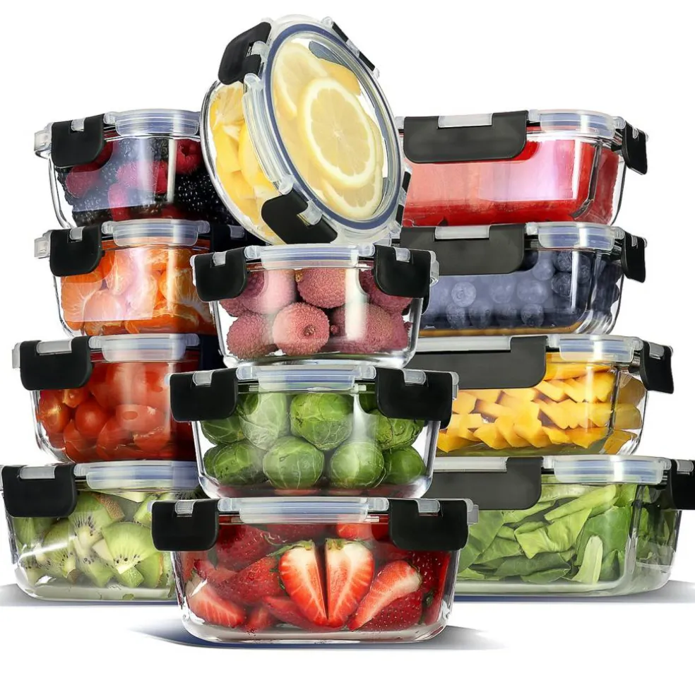 Eatex Glass Food Storage Containers with Lid