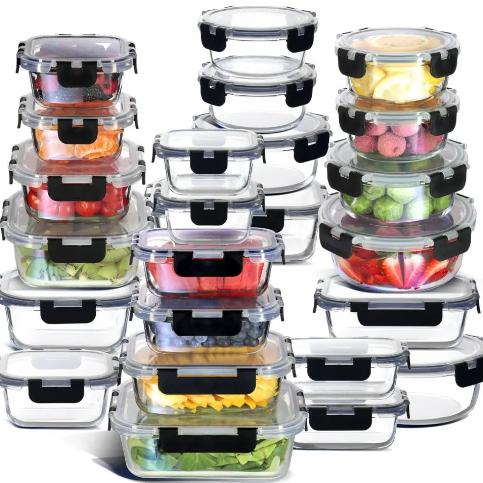 Eatex Glass Food Storage Containers with Lid