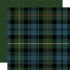 Echo Park Let It Snow Cozy Plaid 12x12 Double-Sided Cardstock Paper