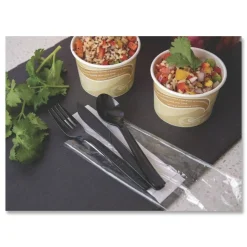 Eco-Products 6 in. 100 percent Recycled Content Cutlery Kit - (250/Carton)