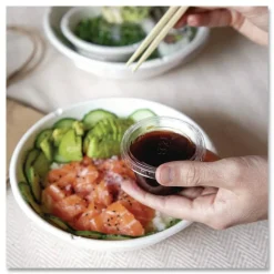 Eco-Products 32 oz. Vanguard Renewable and Compostable Sugarcane Bowls - White (400/Carton)