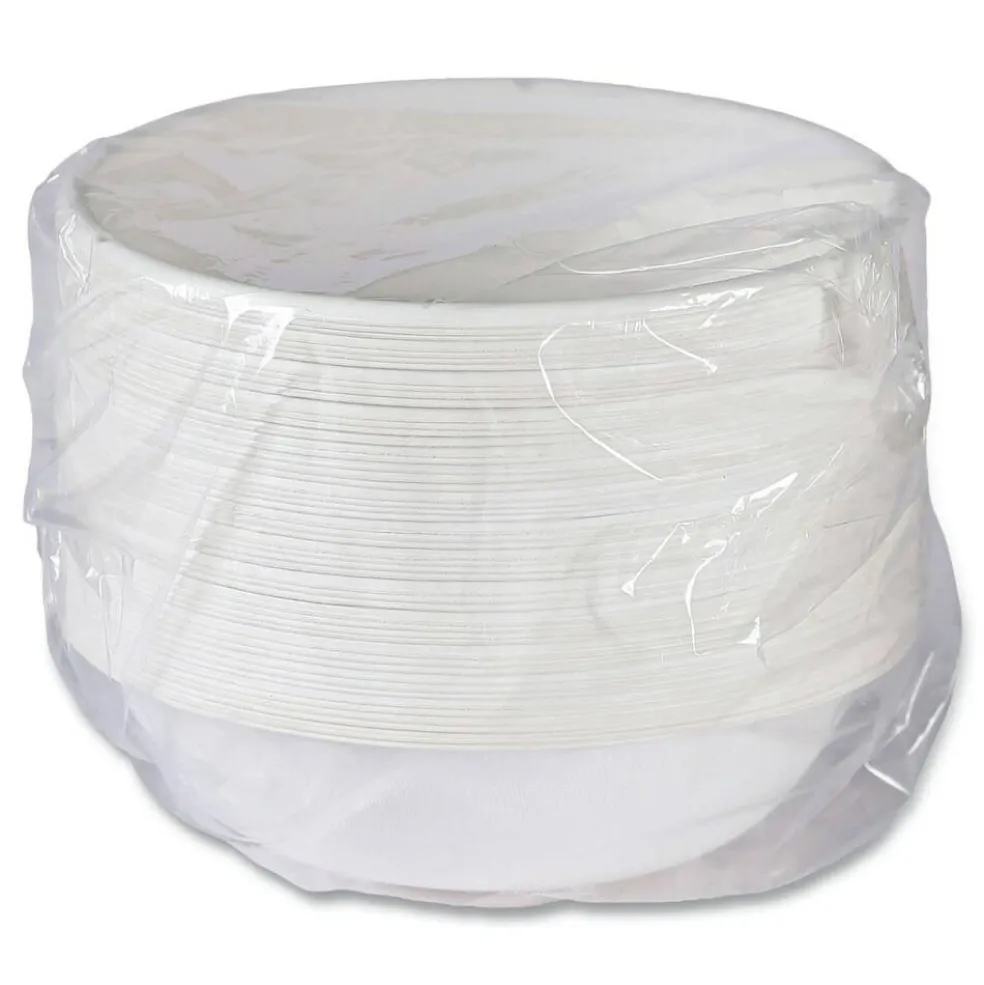 Eco-Products 16 oz. Vanguard Renewable and Compostable Sugarcane Bowls - White (800/Carton)