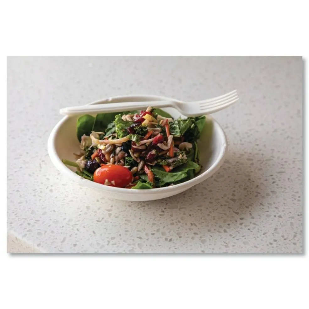 Eco-Products 12 oz. Vanguard Renewable and Compostable Sugarcane Bowls - White (1000/Carton)