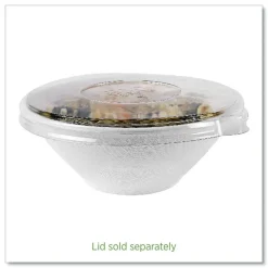 Eco-Products 40 oz Vanguard Renewable and Compostable Sugarcane Bowls - White (400/Carton)