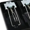 Edge Collections - Black - Cash Register Drawer with 4 Bill and 3 Coin Compartments - 1 Piece