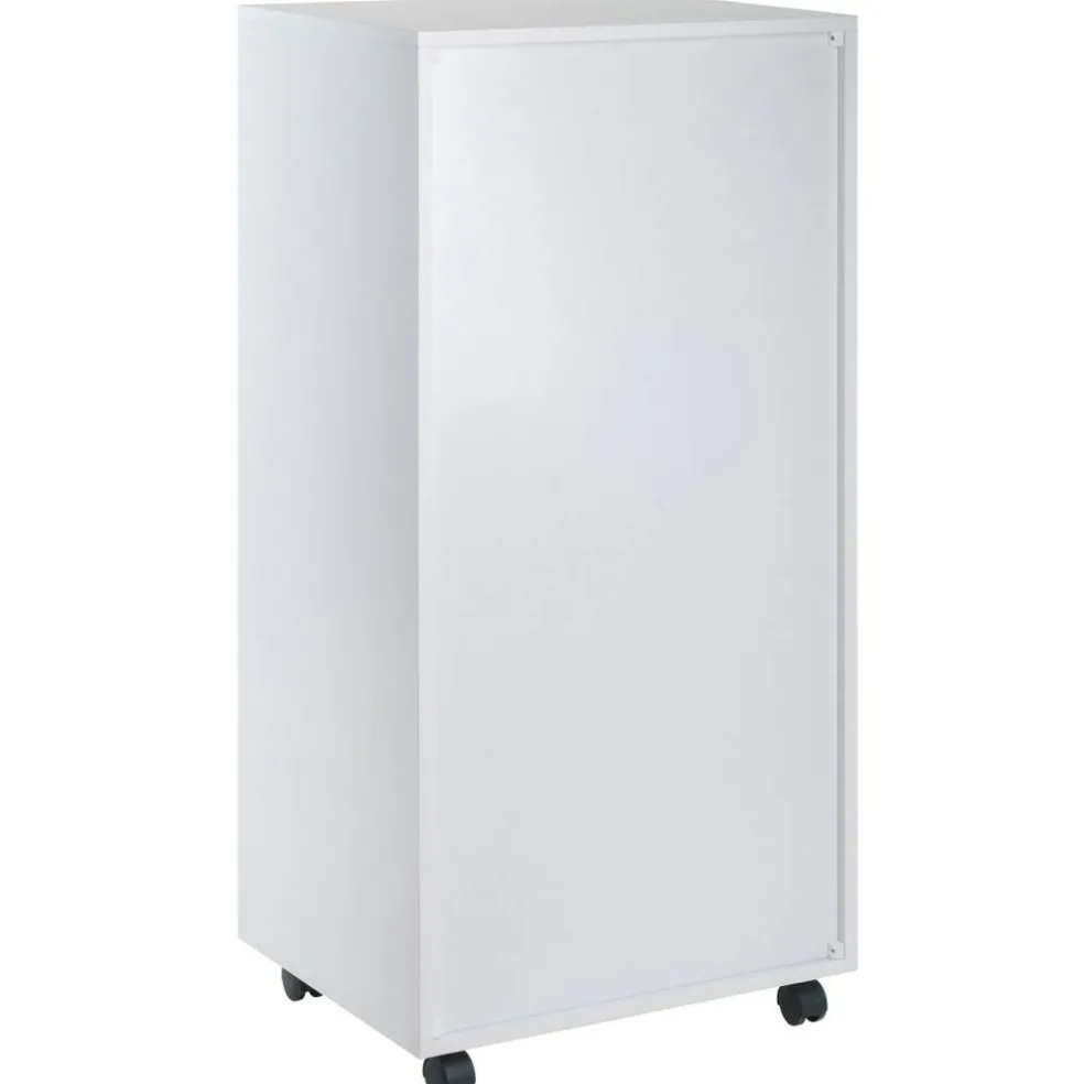 Edge Collections - 5 Drawers - White - Tall Storage Cabinet for Bathroom, Office & Home Organization - 1 Piece