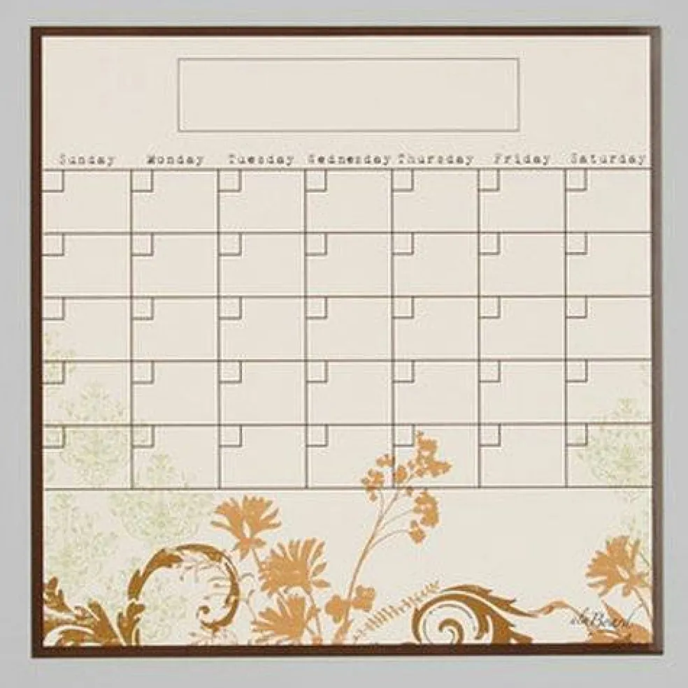 Edge Collections – Dry Erase Fridge Calendar for Home & Office Organization – 1 Piece